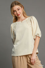Load image into Gallery viewer, Puff Sleeve Knit Top
