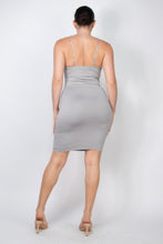 Load image into Gallery viewer, Rhinestones Double-layer Cami Dress