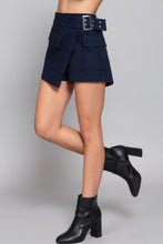 Load image into Gallery viewer, Waist Belted Cargo Skort