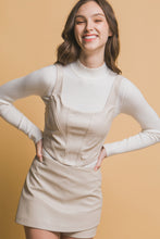 Load image into Gallery viewer, Faux leather corsetry