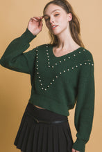 Load image into Gallery viewer, Pearl details sweater