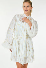 Load image into Gallery viewer, Metallic Print Short Dress