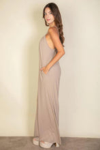 Load image into Gallery viewer, Spaghetti Strap Solid Wide Jumpsuit