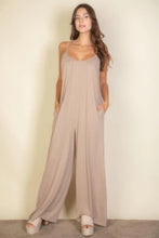 Load image into Gallery viewer, Spaghetti Strap Solid Wide Jumpsuit