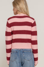 Load image into Gallery viewer, Long Slv Crew Neck Stripe Sweater