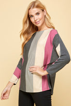 Load image into Gallery viewer, Striped Dolman Sleeves Top