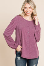 Load image into Gallery viewer, Solid Tr Spandex Long Sleeve Top