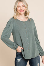 Load image into Gallery viewer, Solid Tr Spandex Long Sleeve Top