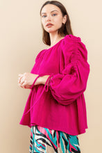 Load image into Gallery viewer, Round Neckline Babydoll Top