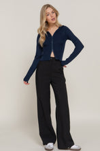 Load image into Gallery viewer, 2-way zip closure sweater hoodie cardigan