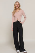 Load image into Gallery viewer, 2-way zip closure sweater hoodie cardigan