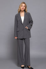 Load image into Gallery viewer, Long slv front button closure blazer