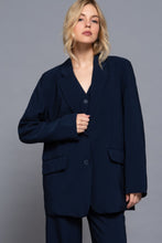 Load image into Gallery viewer, Long slv front button closure blazer