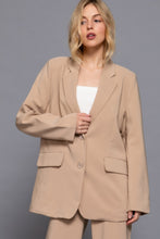 Load image into Gallery viewer, Long slv front button closure blazer