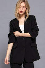 Load image into Gallery viewer, Long slv front button closure blazer