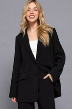 Load image into Gallery viewer, Long slv front button closure blazer