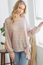 Load image into Gallery viewer, Striped Longsleeve Top With Ribbon