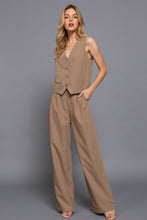 Load image into Gallery viewer, V-neckline Pin Stripe Woven Vest