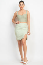 Load image into Gallery viewer, Sleeveless Line Detailed Bustier Tank Top