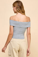 Load image into Gallery viewer, Off Shoulder Ribbed Top