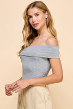 Load image into Gallery viewer, Off Shoulder Ribbed Top