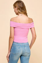 Load image into Gallery viewer, Off Shoulder Ribbed Top