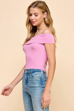 Load image into Gallery viewer, Off Shoulder Ribbed Top