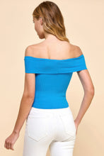 Load image into Gallery viewer, Off Shoulder Ribbed Top
