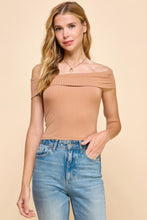 Load image into Gallery viewer, Off Shoulder Ribbed Top