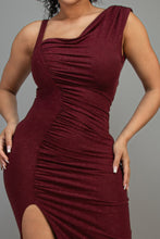 Load image into Gallery viewer, Glitter Slitted Dress