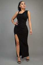 Load image into Gallery viewer, Glitter Slitted Dress