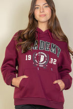 Load image into Gallery viewer, Graphic Kangaroo Pocket Drawstring Hoodie