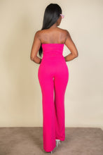 Load image into Gallery viewer, Strapless Corset Top & Flare Pants Set