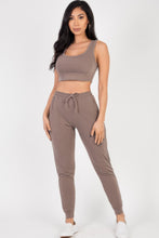 Load image into Gallery viewer, French Terry Cropped Tank Top & Joggers Set
