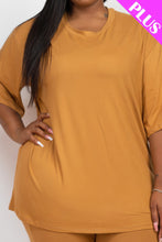 Load image into Gallery viewer, Plus Size Oversized T-shirt & Leggings Set