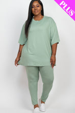 Load image into Gallery viewer, Plus Size Oversized T-shirt & Leggings Set
