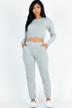 Load image into Gallery viewer, French Terry Elastic Waist Pullover & Joggers Set