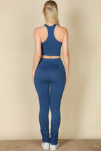 Load image into Gallery viewer, Crop Tank Top & Ruched Pants Set