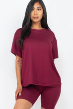Load image into Gallery viewer, Loose Fit Top & Biker Shorts Set