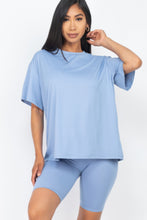 Load image into Gallery viewer, Loose Fit Top & Biker Shorts Set