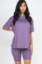 Load image into Gallery viewer, Loose Fit Top & Biker Shorts Set