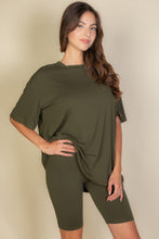 Load image into Gallery viewer, Loose Fit Top & Biker Shorts Set