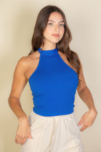 Load image into Gallery viewer, Ribbed Halter Neck Backless Top