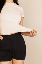 Load image into Gallery viewer, Ribbed Round Neck Short Sleeve Top