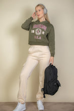 Load image into Gallery viewer, Graphic Drop Shoulder Pull Over Hoodie