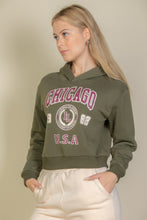 Load image into Gallery viewer, Graphic Drop Shoulder Pull Over Hoodie