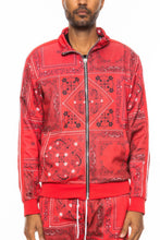Load image into Gallery viewer, Mens Paisley Bandana Track Jacket