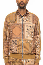 Load image into Gallery viewer, Mens Paisley Bandana Track Jacket