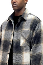 Load image into Gallery viewer, Mens Flannel Shirt Jacket Shacket