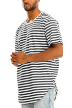 Load image into Gallery viewer, Striped Elongated Tshirt